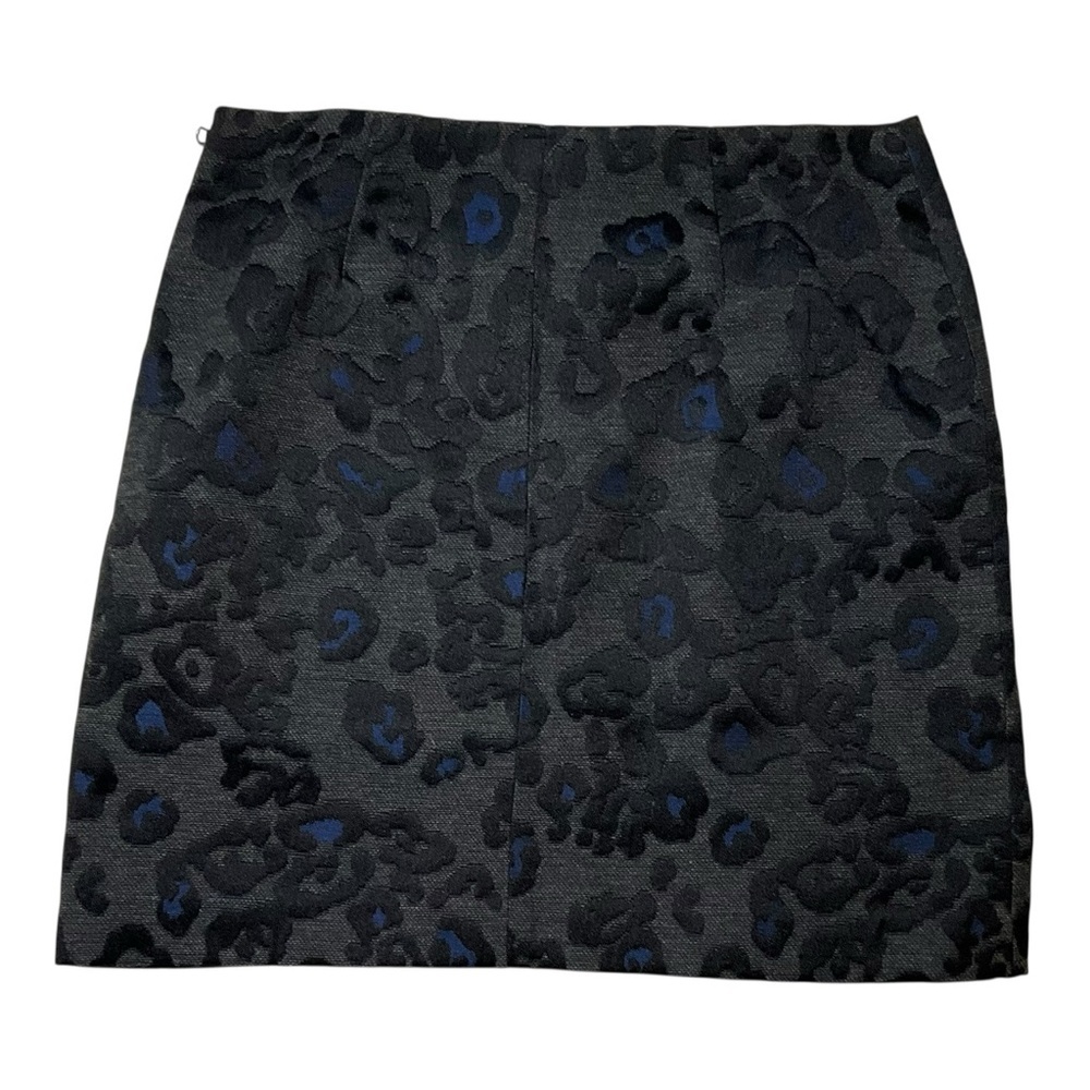 Ann Taylor Black‎ and Blue Patterned Mini Skirt - Picture 2 of 7